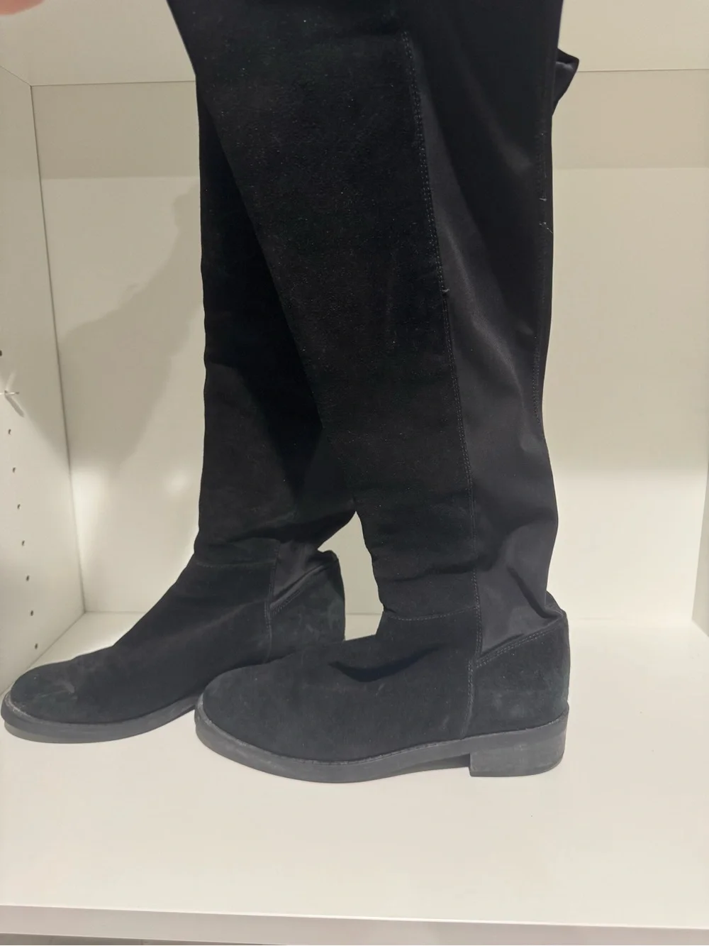Blondo Waterproof Suede Black Knee High Boots